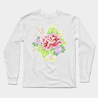 Kimono Bouquet Long Sleeve T-Shirt